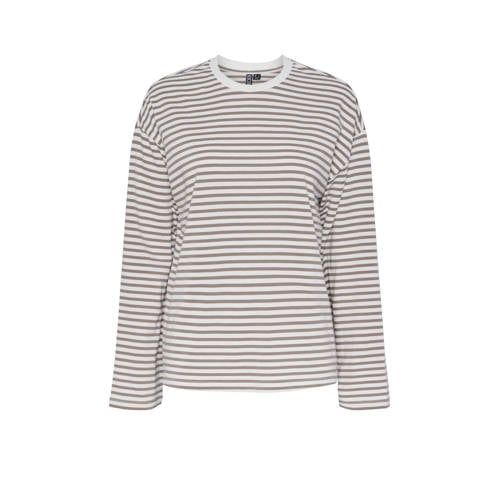 PIECES PCSADIE gestreepte top ecru