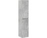 vidaXL Wandgemonteerde Badkamerkast Betongrijs 33 x 34,5 x 160 cm