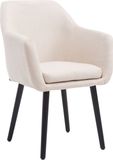 CLP Utrecht Chaise de salle à manger - Tissu beige noir