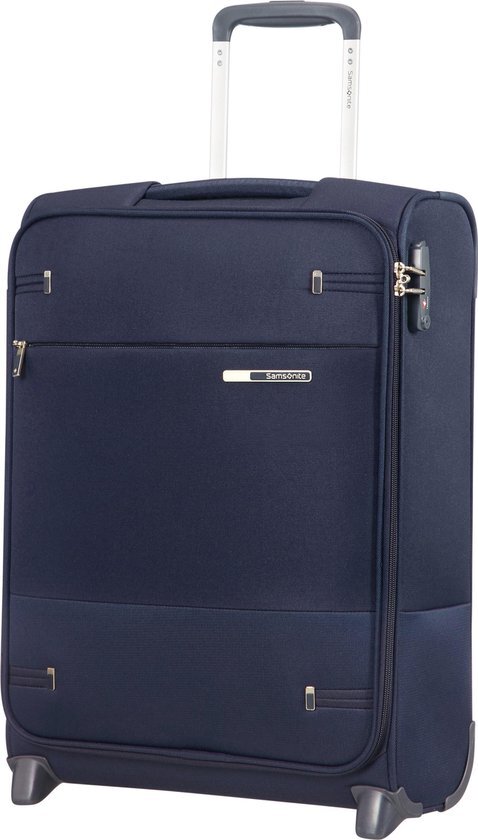 Samsonite Base Boost Upright 55 navy blue Zachte koffer Blauw