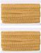 Merkloos Decoratieve Balaclava van 24m met Gouden Rand en Gevlochten Metaal voor Huisdecoratie en Handwerk