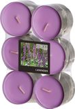 Conpax Bougies theelichtjes - Maxi - 12x - lavendel aroma - 8 branduren
