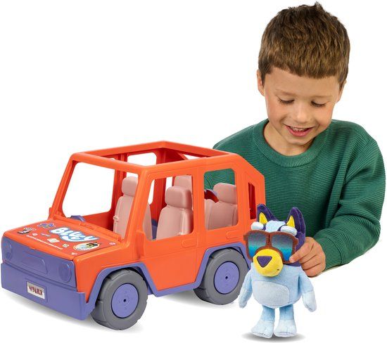 Moose Toys Bluey - Bluey Buddies Big Heeler 4WD Speelset - Inclusief pluchen Bluey