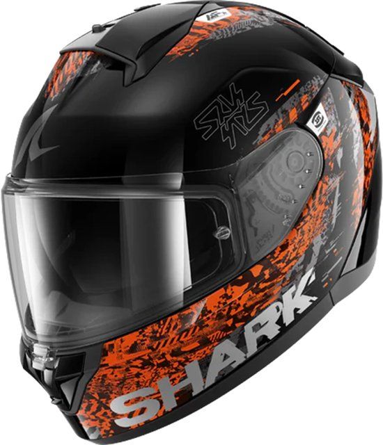 Shark Ridill 2 Speed-VIB Helm - Integraalhelm - Polycarbonaat - Zwart / Antraciet / Oranje - L (59/60 cm)