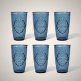 Dexam Sintra Verres à boire - lot de 6 - bleu d'encre