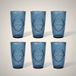 Dexam Sintra Verres à boire - lot de 6 - bleu d'encre
