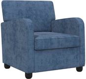 vidaXL Fauteuil Blauw Chenille