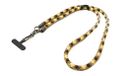 System-S Schouderband, extra dik, voor smartphone hoes van nylon, geel/bruin