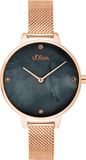 s.Oliver Montre analogique or rose / graphite