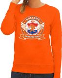 Bellatio Decorations Holland drinking team sweater oranje dames XS