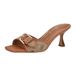 GUESS Dista sandaal met hak voor dames, Beige/Bruin 210, 6.5 US