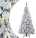 vidaXL Kunstmatige Hinged Kerstboom met 300 LED Wit 180 cm PE en PVC