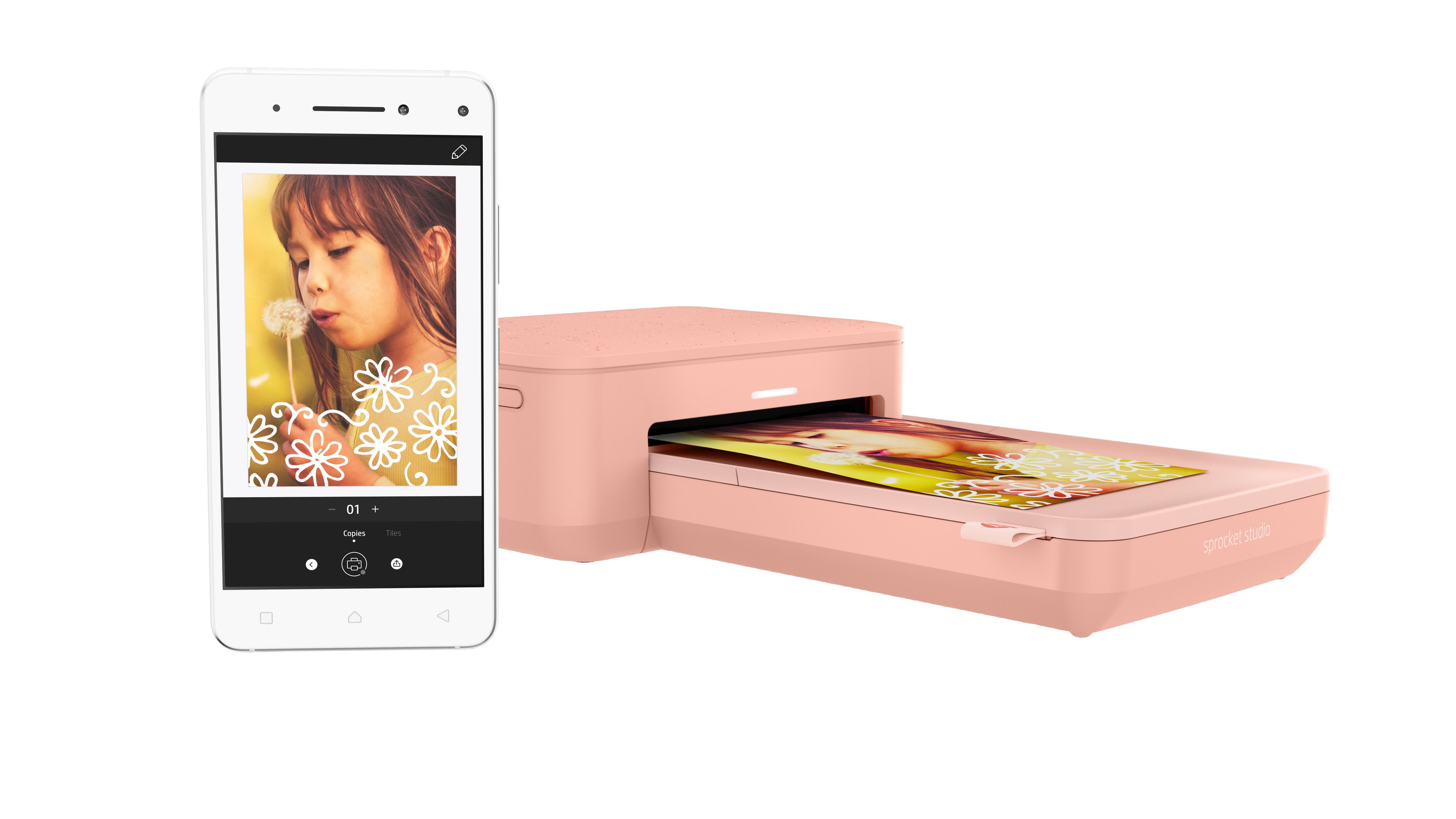 HP Sprocket Studio - Fotoprinter - Snow - Dye-sublimation
