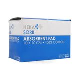 Hekasorb Pansement Absorbant Stérile 10x10cm 50