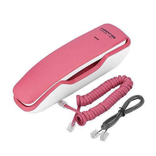 Be Winner Roze vaste telefoon voor thuiskantoor hotel vaste telefoon met ruisonderdrukking pauze dempen nummerherhaling schattige vaste vaste telefoon