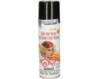 Goodmark Haarverf/haarspray - Zwart - Spuitbus - 125 ml - Carnaval