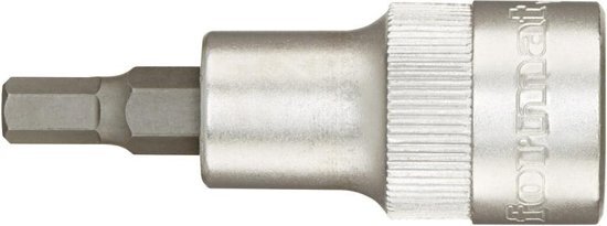 FORMAT "Schroevendraaier-dopsleutel voor binnenzeskantschroeven CV-staal 1/2"", 19x60mm"