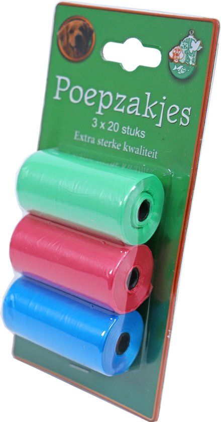 Gebr. de Boon Pak a 3 rol 20 poepzak pastel