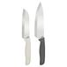 Zyliss Klassieke messenset (2 stuks) koksmessen en santokumes, scherp keukenmessenset, roestvrij staal, ergonomische zachte handgreep, inclusief lemmetbescherming, vingerbescherming