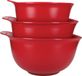 KitchenAid Mengkommen, Set Van 3 Stuks, 2,4 liter, 3,3 liter en een 4,3 liter kom, Plastic - Rouge Royal
