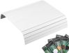 Kos Design Organiseur voor armleuning - Tafel voor bank - Organizer voor bank - Dienblad voor bank - Flexibel dienblad voor armleuning - Bamboe - Beschermende coating - Zwart - Wit - Antislip