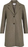 Vila Jas Viclaudia Button Coat - Noos 14094900 Falcon/melange - 36