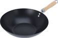 Excellent Houseware Wokpan Zwart Carbonstaal Houten Handvat Ø30cm