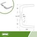 Amig Deurklink Set Aluminium Zilver 104x56mm