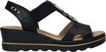 Rieker Sandalen Dames Zwart Synthetisch Maat 39