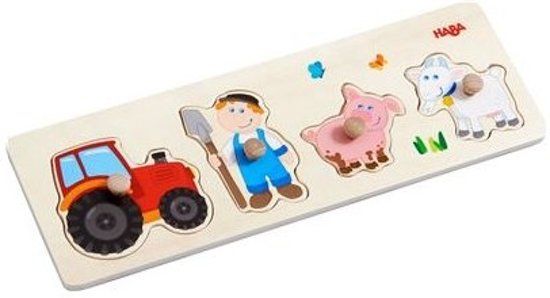 Haba Steekpuzzel landleven - Multicolor - Hout - 2017