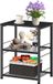 Unyqoos® Chariot multifonctionnel à trois niveaux pour cuisine et salon