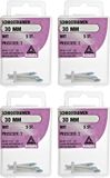 Deltafix Schroefduimen - 20 stuks - gecoat metaal - 30 mm - wit