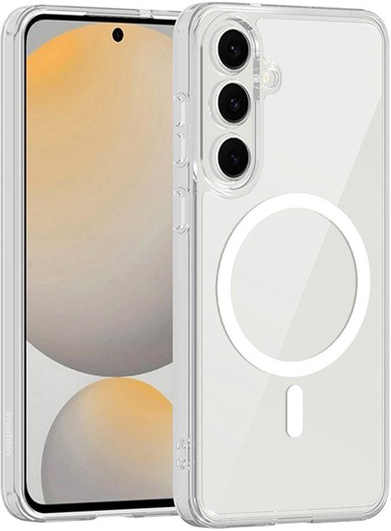 imoshion Hoesje - Geschikt voor Samsung Galaxy S25 FE - Protective Backcover met Magnetische Ring - Transparant