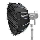 NEEWER Parabolic Softbox Kit, 23,6 inch Bowens Mount Soft Box met lichtdiffusors voor studiofotografie, video-opname, streamingverlichting, compatibel met Aputure 120d, compatibel met Godox SL60w