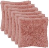 vidaXL Kussensloop 6 stuks Roze 45 x 45 cm Katoensatijn