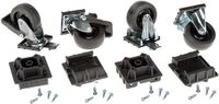 Ferplast Wielenset Atlas 7,5 Cm Zwart//zilver Staal 4 Stuks