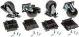 Ferplast Wielenset Atlas 7,5 Cm Zwart//zilver Staal 4 Stuks