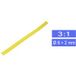 TRU COMPONENTS 1572305 Krimpkous zonder lijm Geel 6 mm 2 mm Krimpverhouding:3:1 per meter
