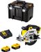 DeWALT Accucircelzaag DCS391P2 (2 x 5,0 Ah accu's + oplader DCB115 + TSTAK VI opbergkoffer)