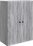 vidaXL Wandkast Grijs Sonoma 66 x 34,5 x 90 cm Bewerkt hout