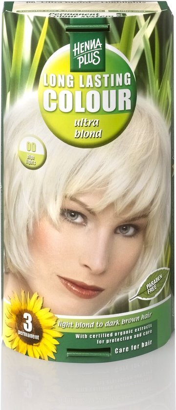 Hennaplus Long Lasting Colour 00 Ultra Blond Coupe Soleil 100ml