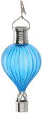 Cepewa Solar LED ballonhanger - blauw - H17 cm - luchtballon - tuinverlichting/buitenlamp