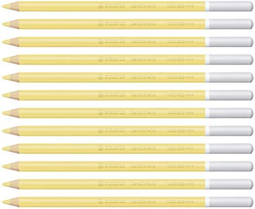 Stabilo Pastelkrijtstift - CarbOthello -12 stuks - napelsgeel