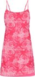 myMo jurk roze gebloemd mouwloos kort L