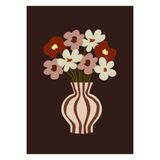 Poster & Frame FAAD Poster & Frame Poster - Brown Flower - 30 x 40