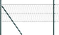 vidaXL Hexagonal Mesh Fence with Ground Mount 100 x 0.4 m Grey