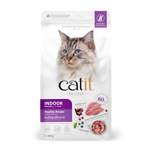 Catit Sterilized Indoor Cat Food - 400g