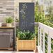 Écran de confidentialité de jardin anthracite 50 x 140 cm acier laminé à froid