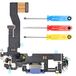 Mmobiel Dock Connector Geschikt voor iPhone 12/12 Pro 2020 - Charging Port Flex Kabel - Audio Port/Microfoon/Antenne - Incl. Schroevendraaiers - Blauw