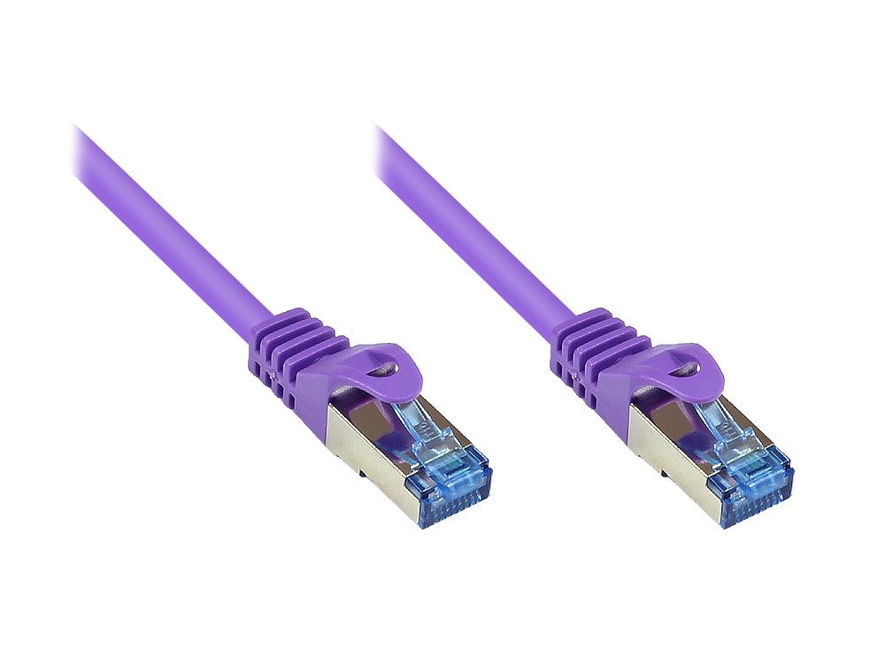 Alcasa Cat6a 1.5m netwerkkabel Violet S/FTP